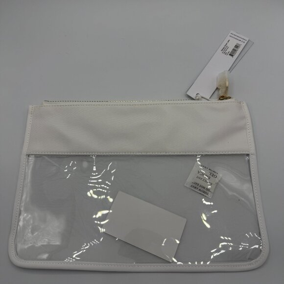 NWT Stoney Clover Lane Classic Clear/White Flat Pouch MSRP: $78 - Picture 3 of 5